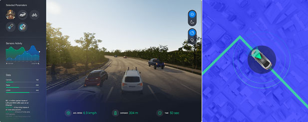 Cognata's automated driving simulation